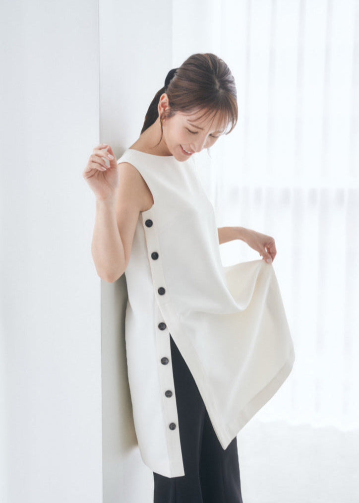 サイドボタン2wayワンピース – CONNSE