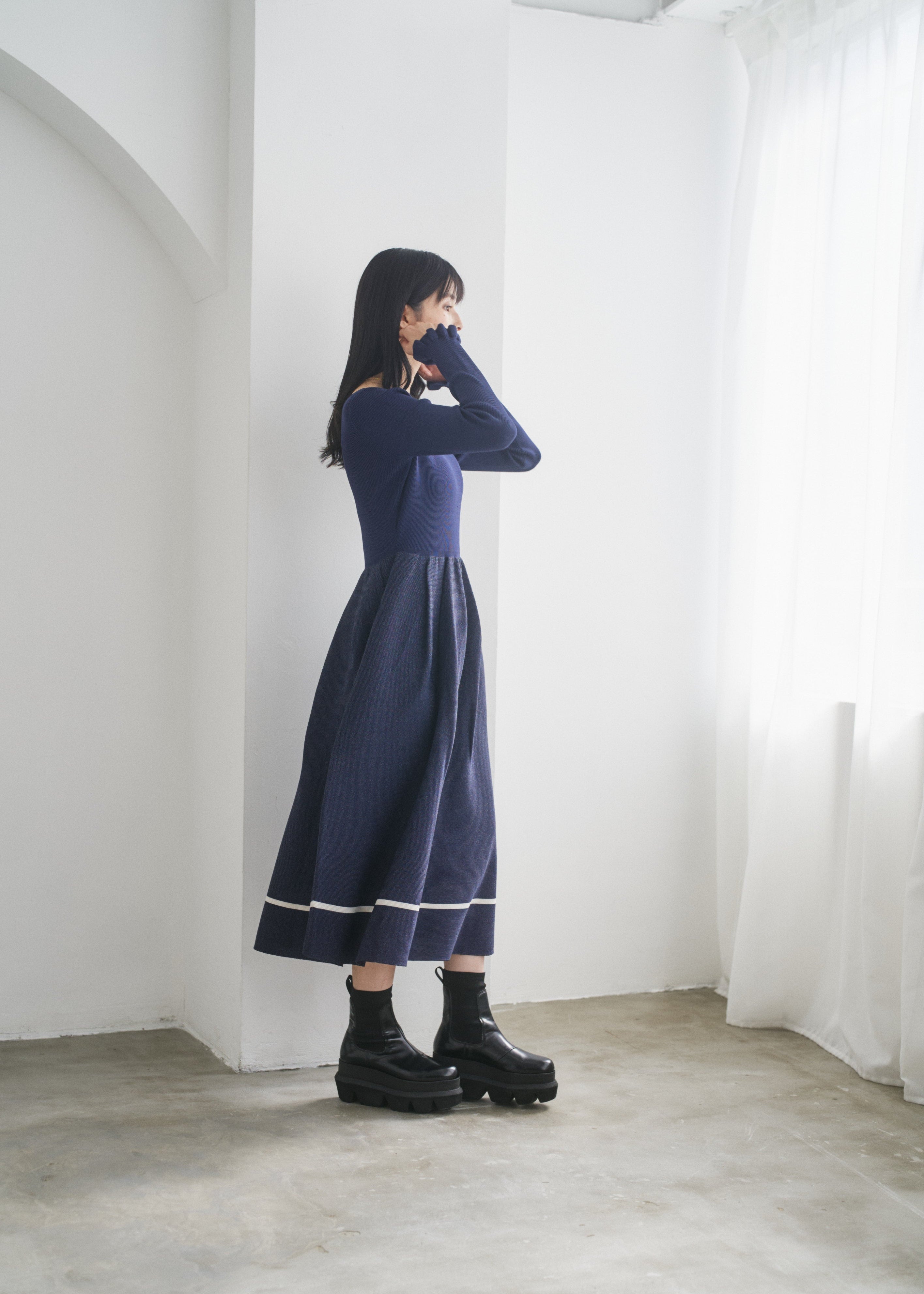 リブニットラメワンピース – CONNSE