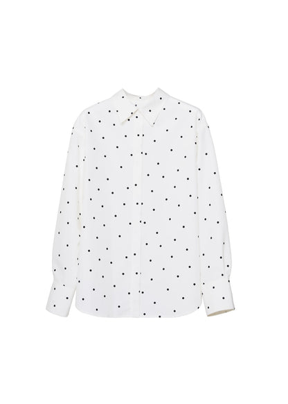 ノーリンクルドットシャツ