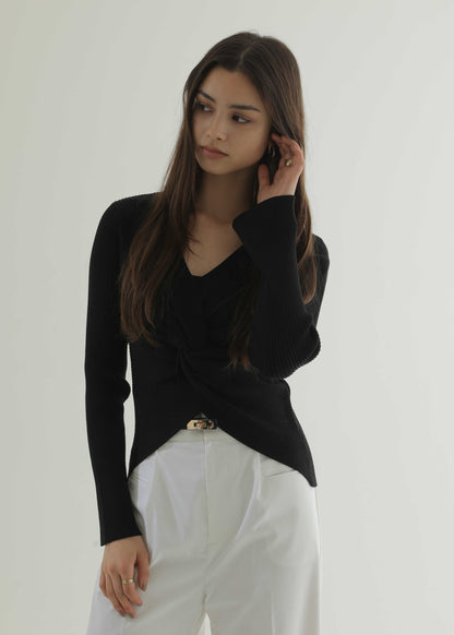フロントツイストリブニット【26AW POP UP】