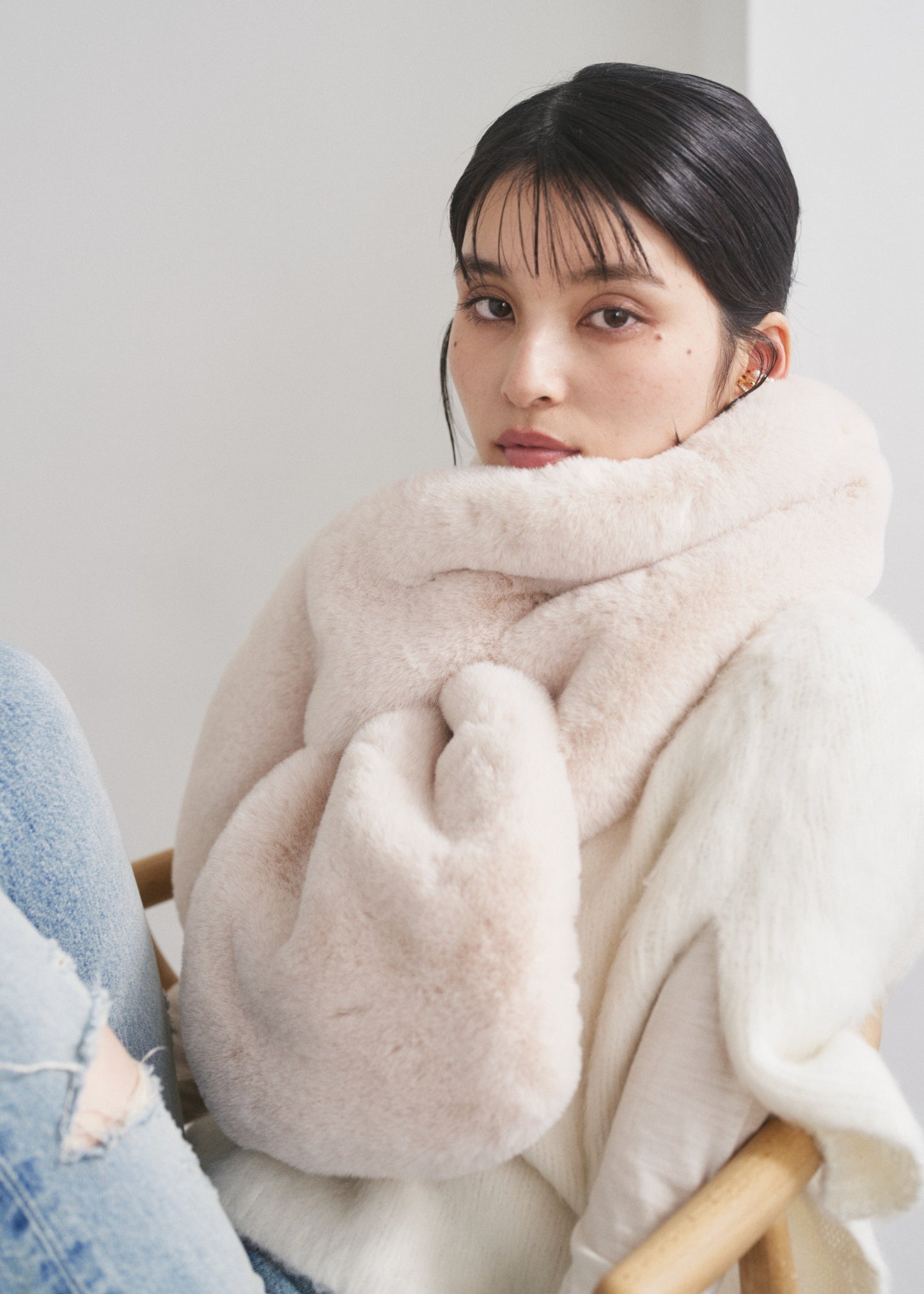 ボリュームエコファーショール　