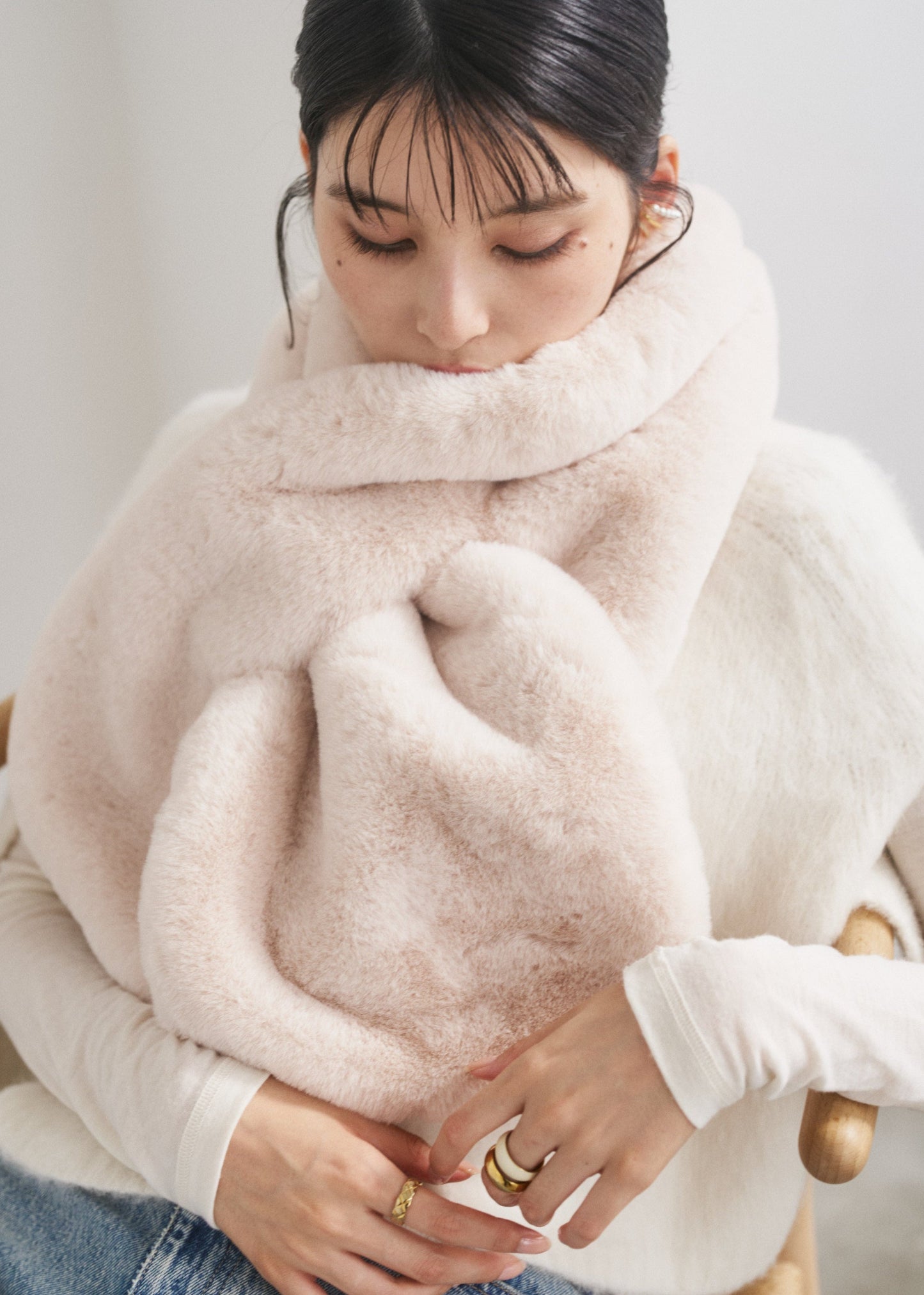 ボリュームエコファーショール　