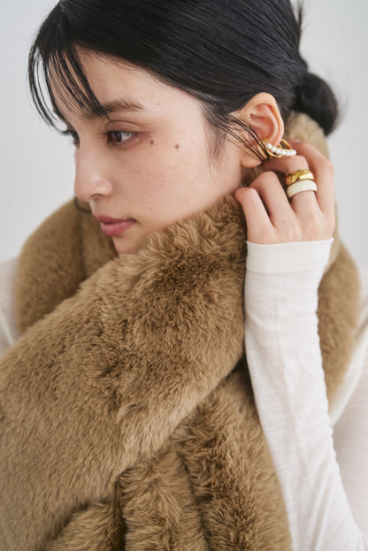 ボリュームエコファーショール　