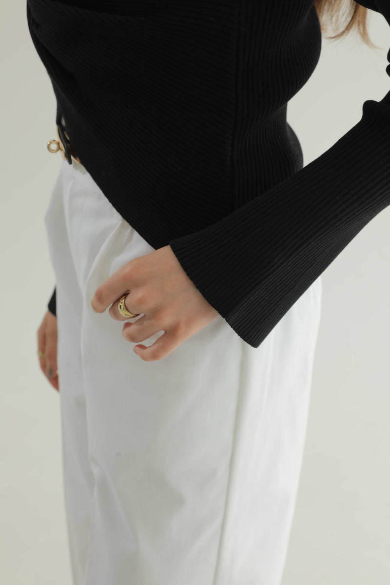 フロントツイストリブニット【26AW POP UP】
