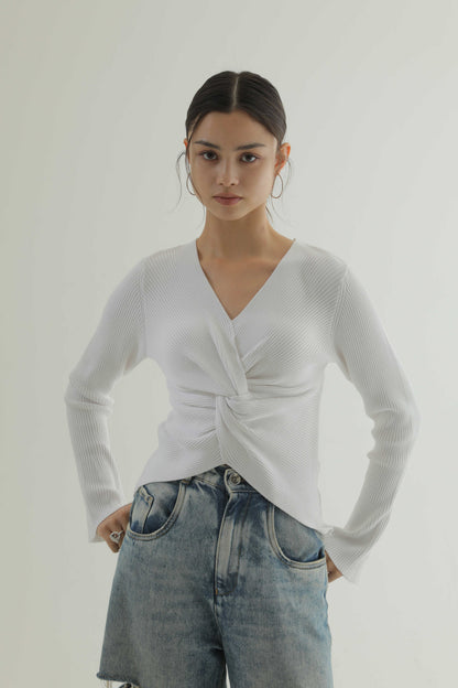 フロントツイストリブニット【26AW POP UP】