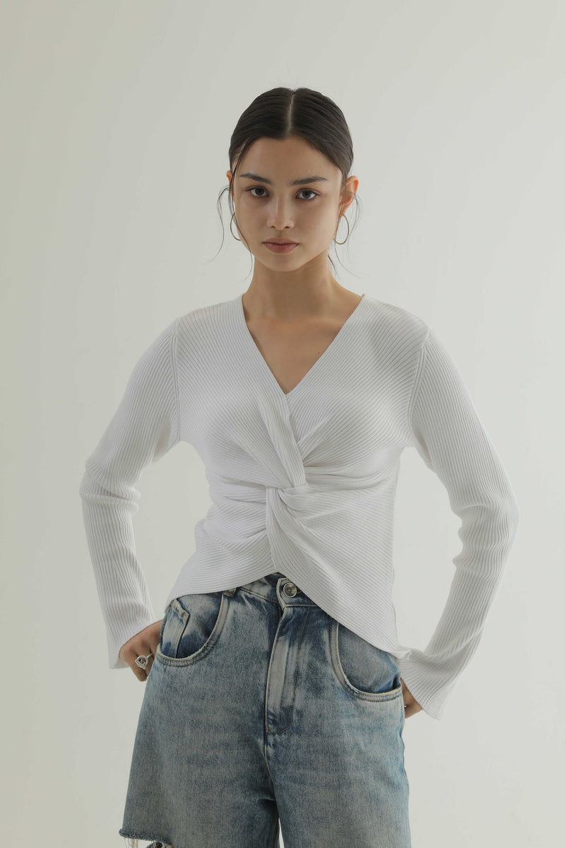 フロントツイストリブニット【26AW POP UP】