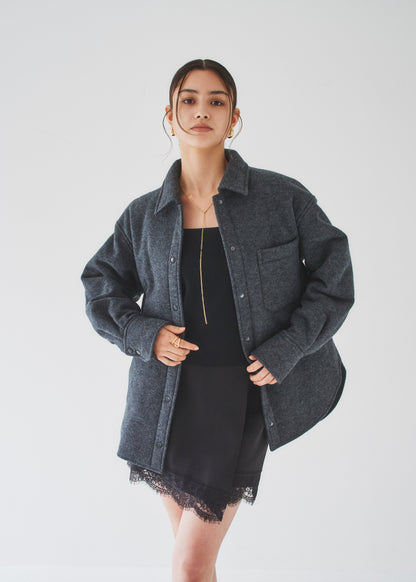 MODEL:170cm　COLOR:GRAY 　SIZE:F
