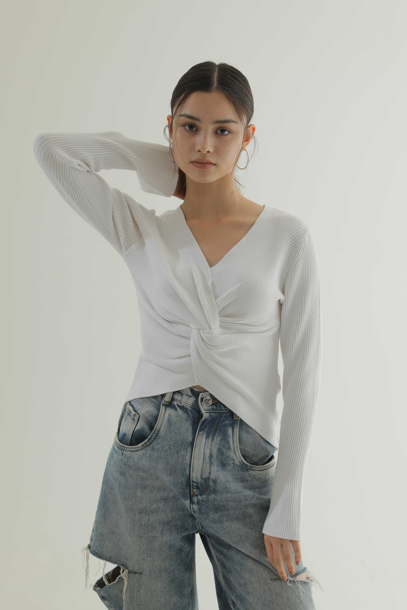 フロントツイストリブニット【26AW POP UP】