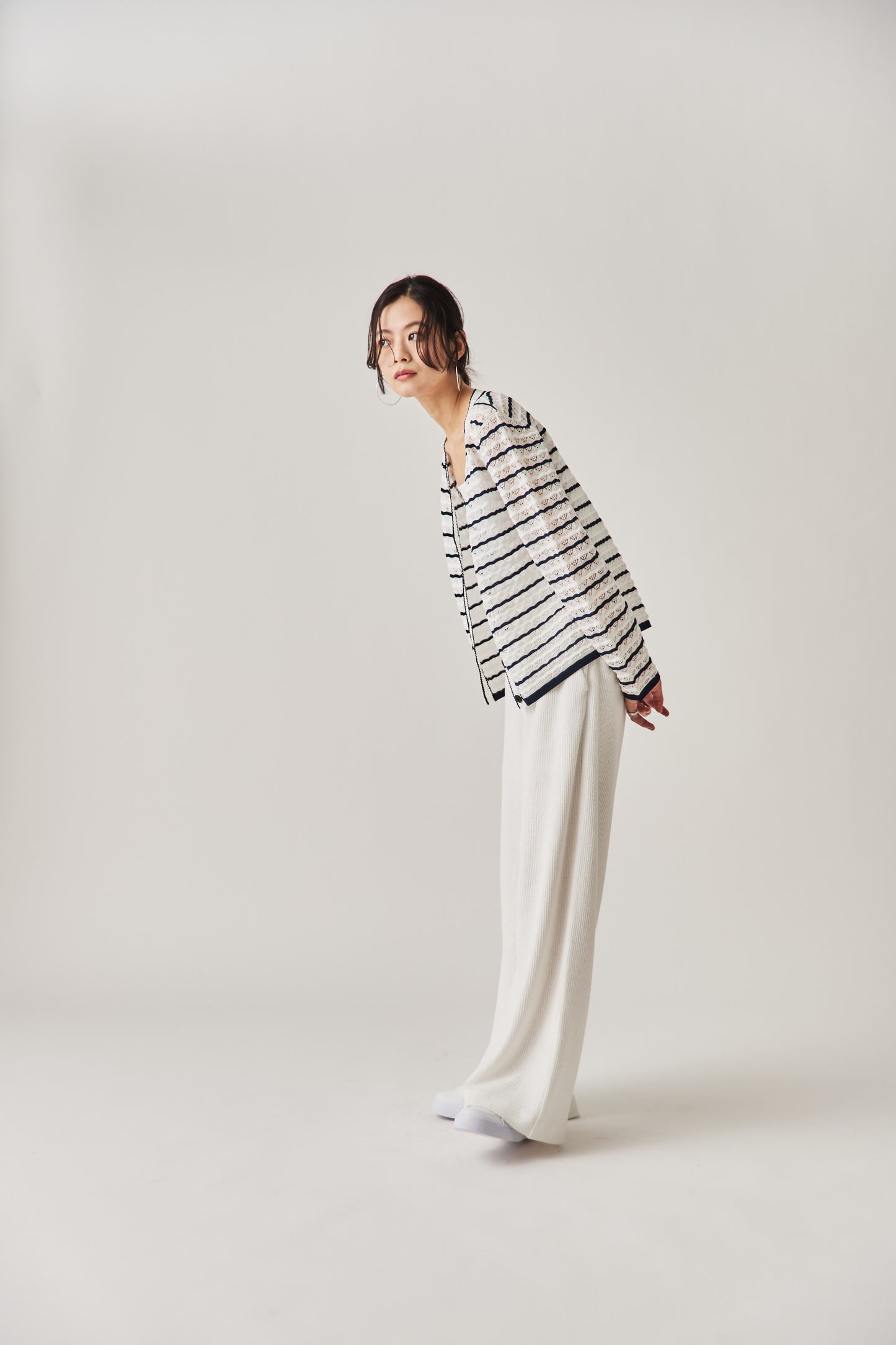 クロシェニットカーディガン