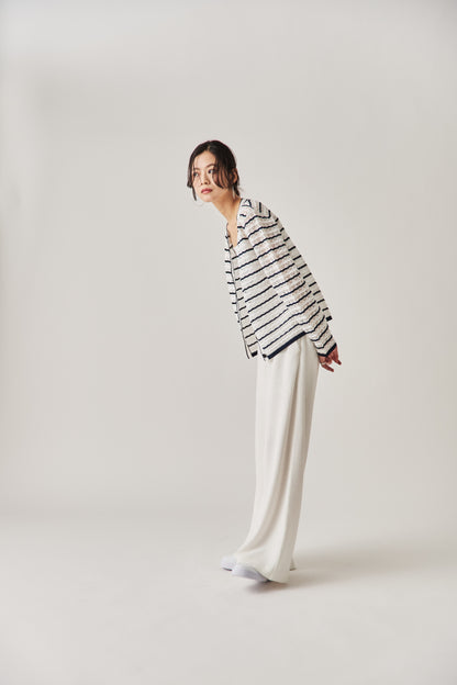 クロシェニットカーディガン