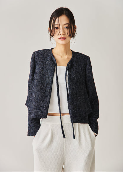 ソフトツイードジャケット（NAVY）