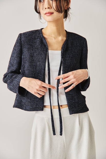 ソフトツイードジャケット（NAVY）