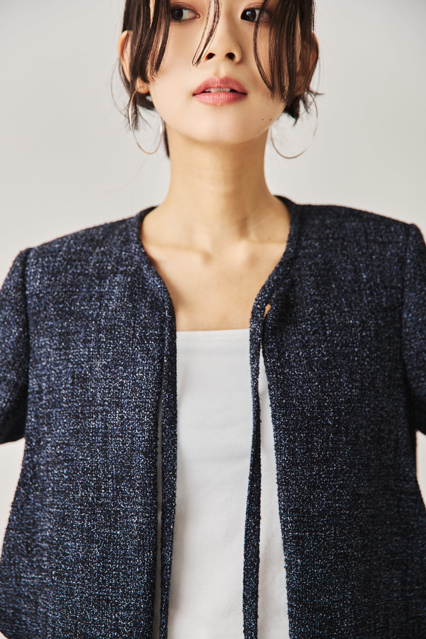 ソフトツイードジャケット（NAVY）