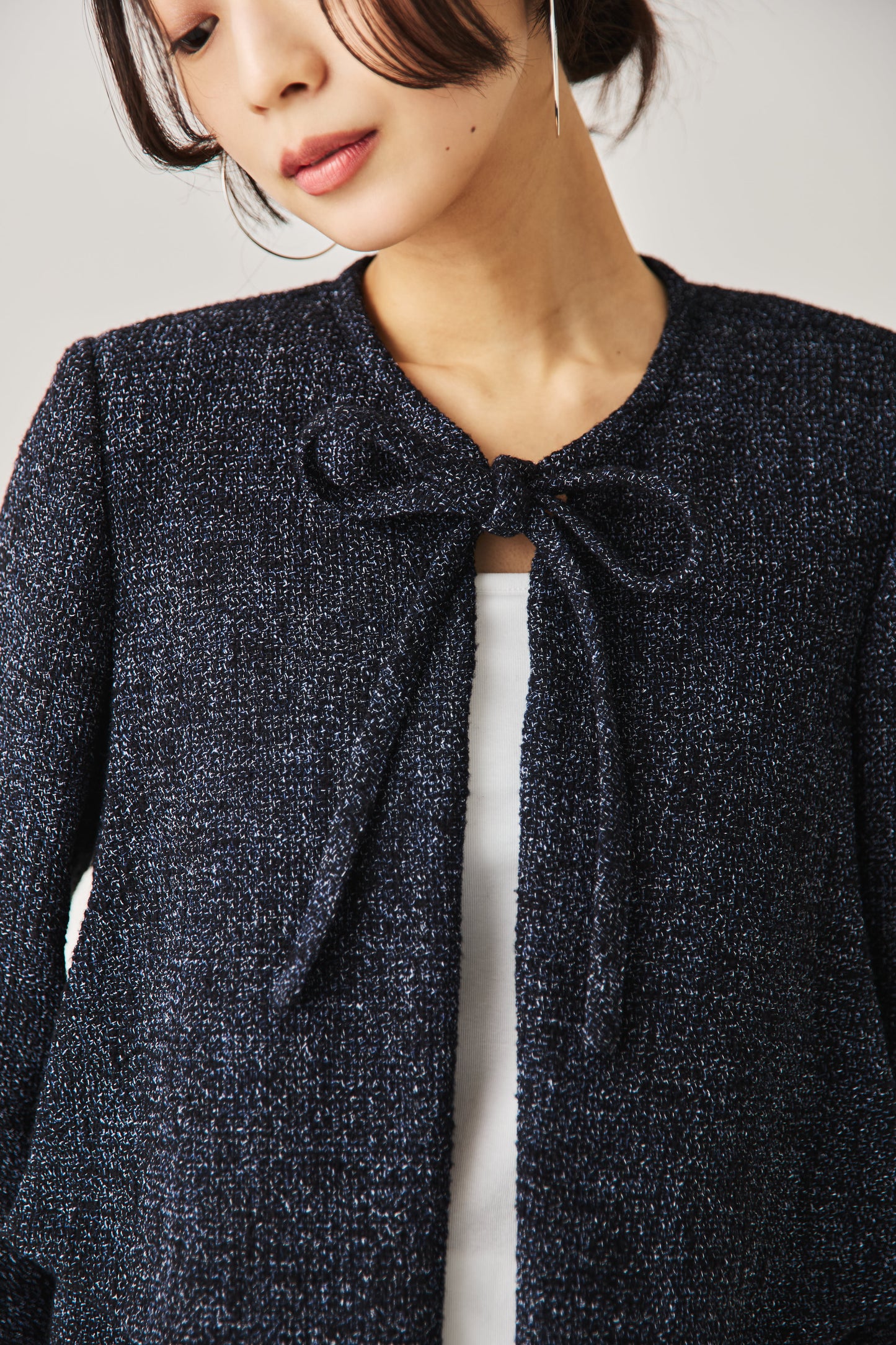 ソフトツイードジャケット（NAVY）