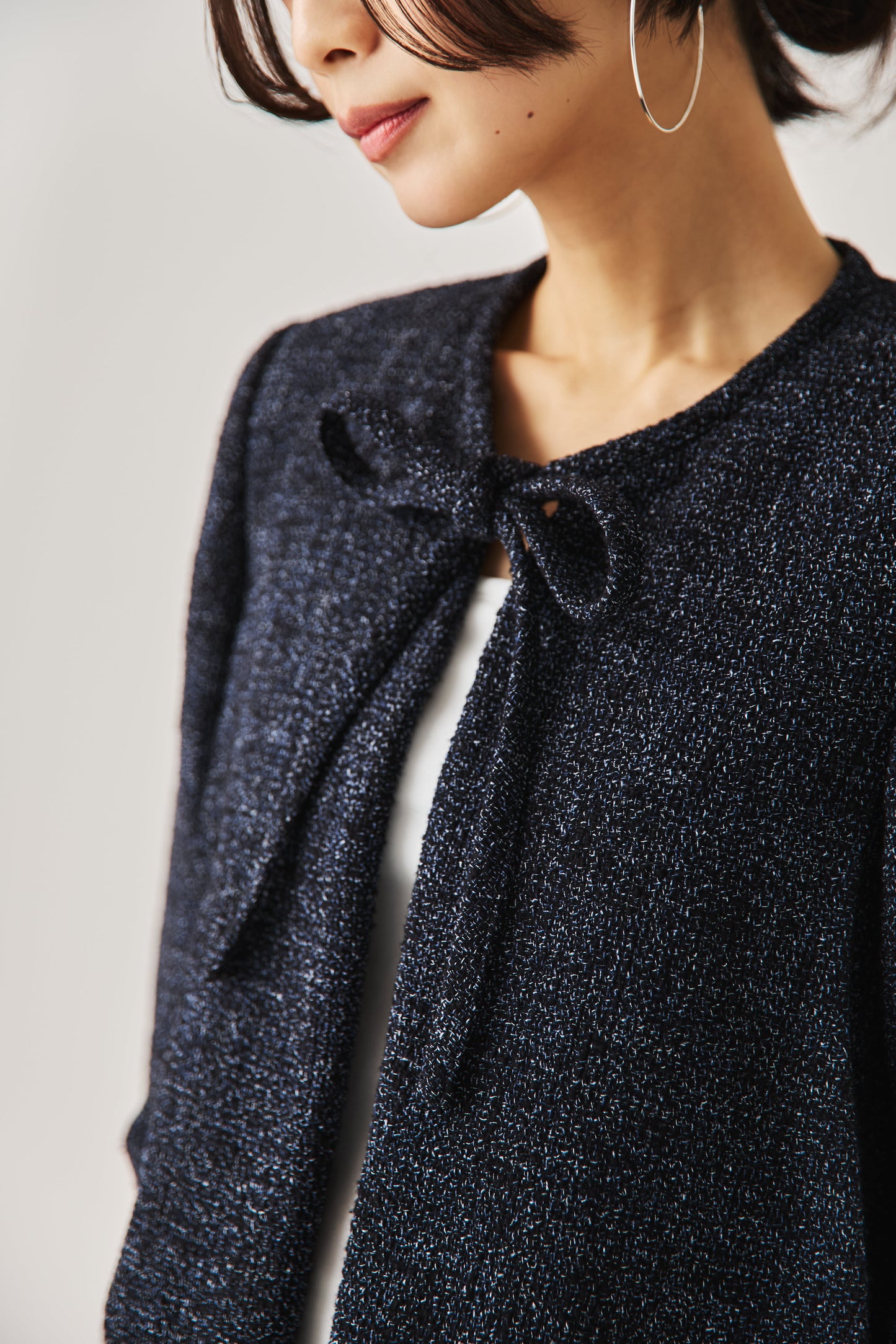 ソフトツイードジャケット（NAVY）