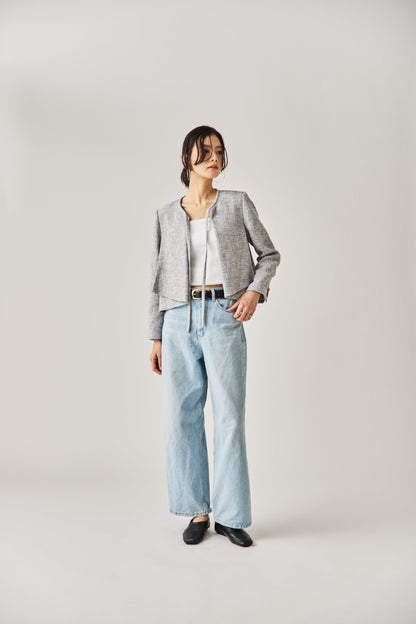 ソフトツイードジャケット（GRAY）