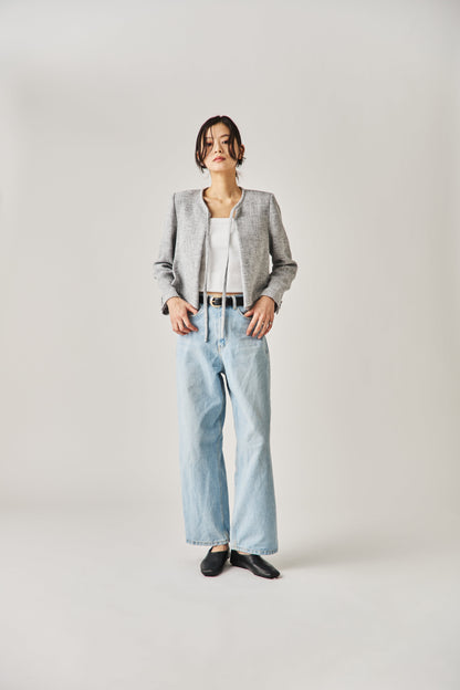 ソフトツイードジャケット（GRAY）