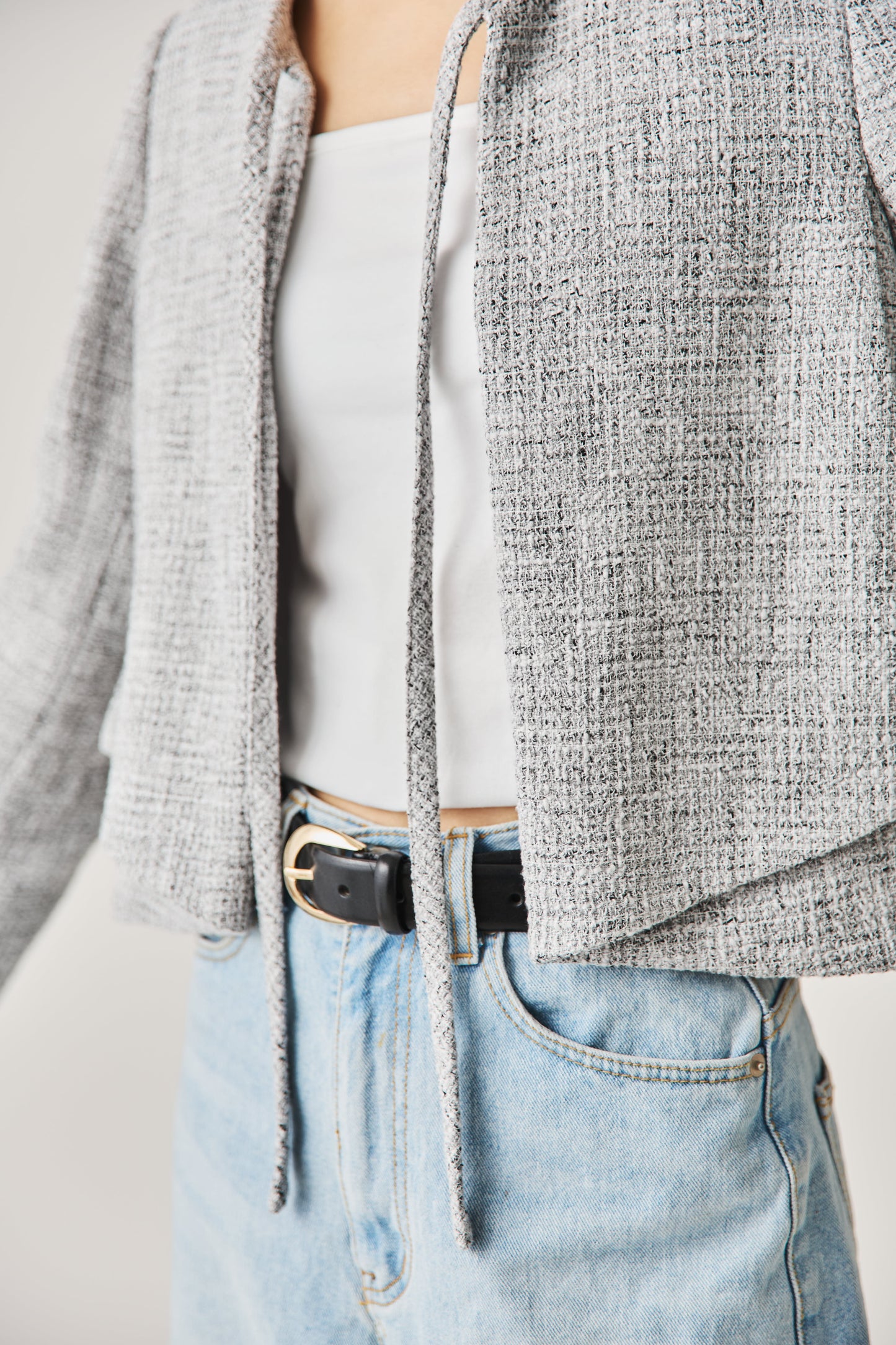 ソフトツイードジャケット（GRAY）