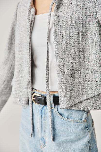 ソフトツイードジャケット（GRAY）