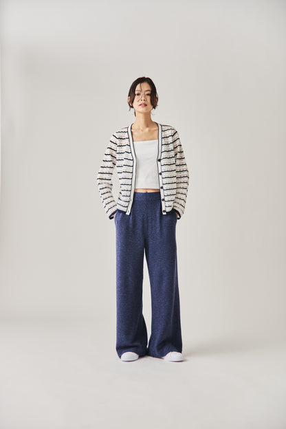 クロシェニットカーディガン