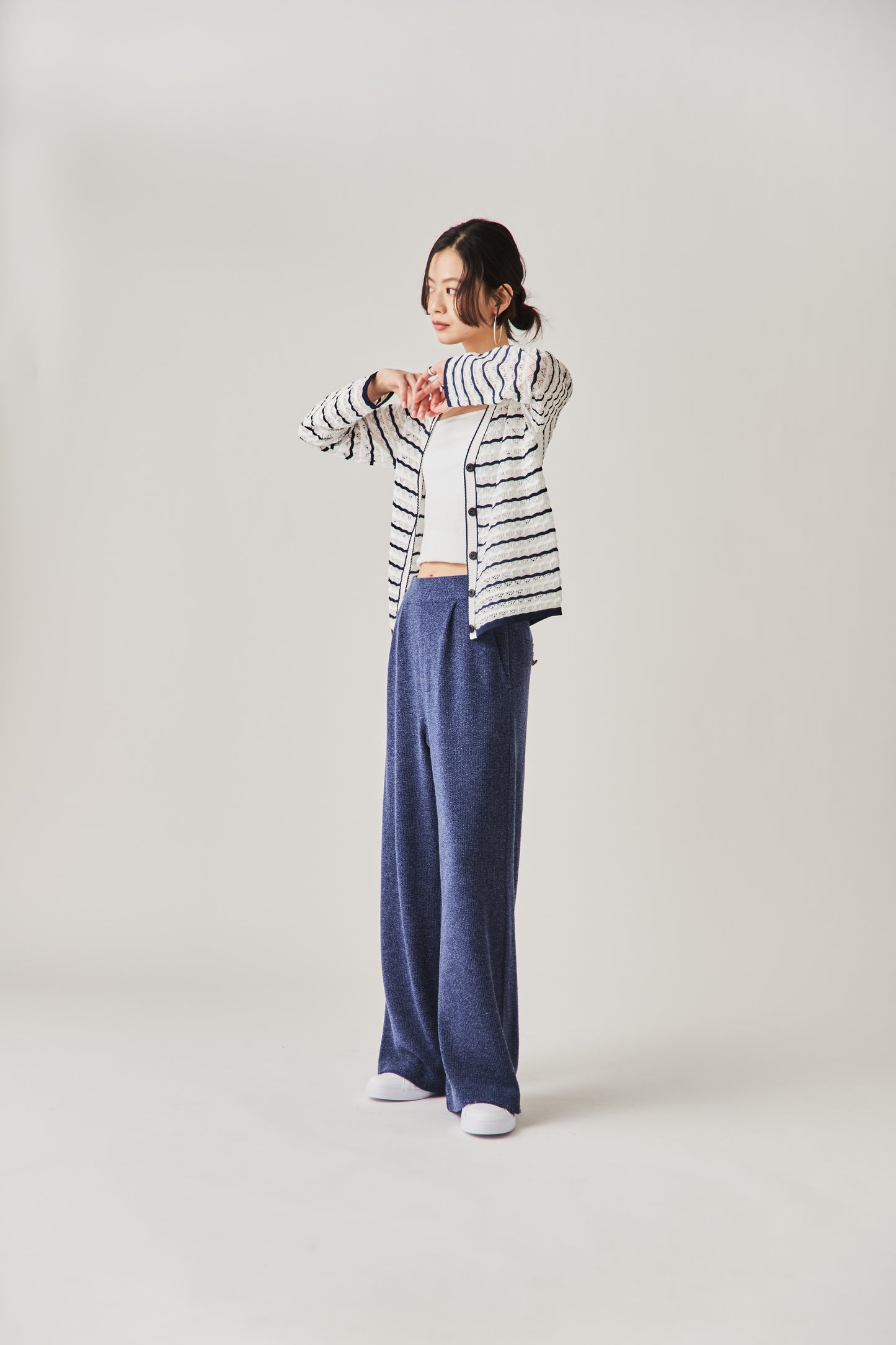 クロシェニットカーディガン