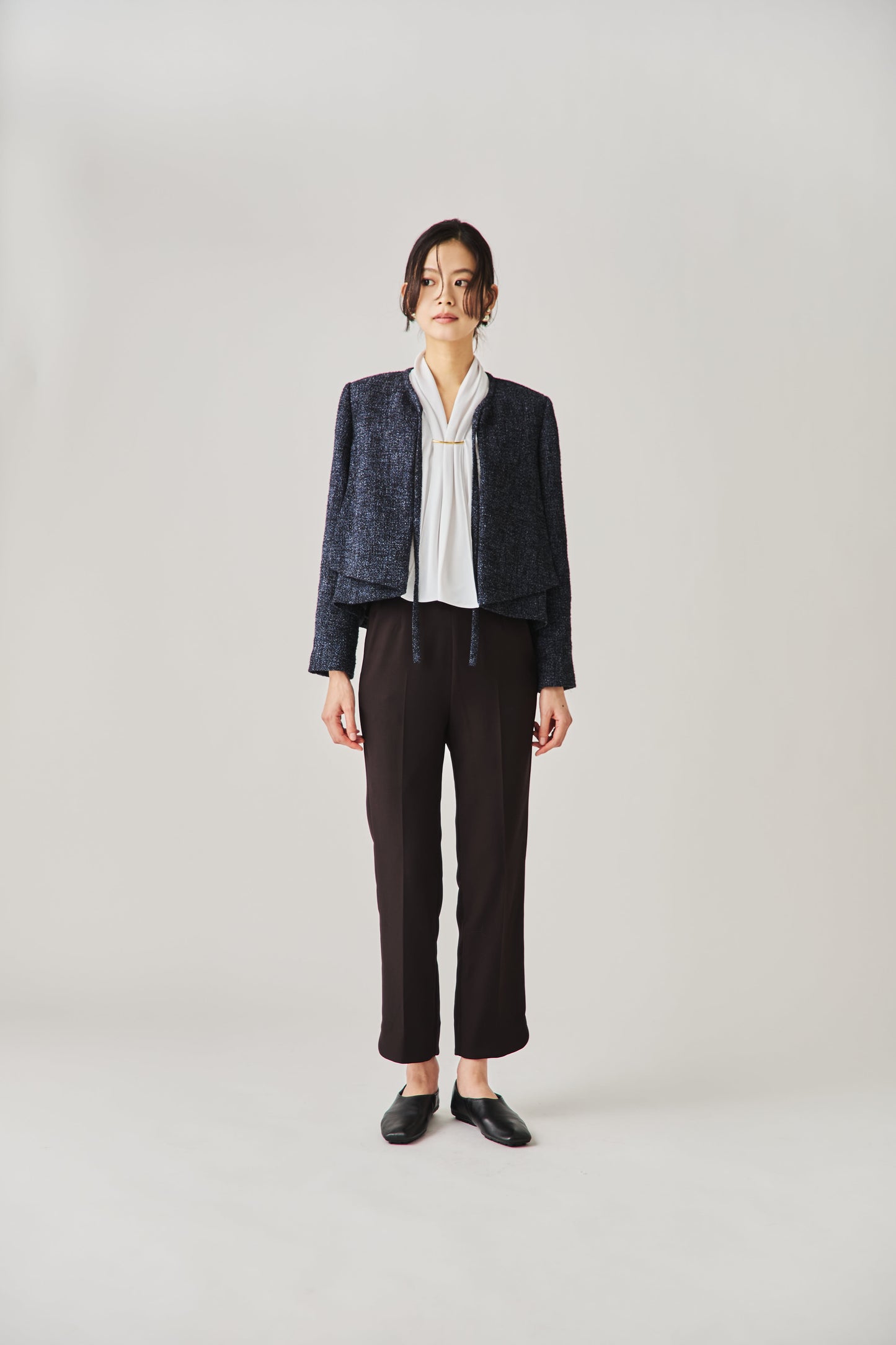 ソフトツイードジャケット（NAVY）