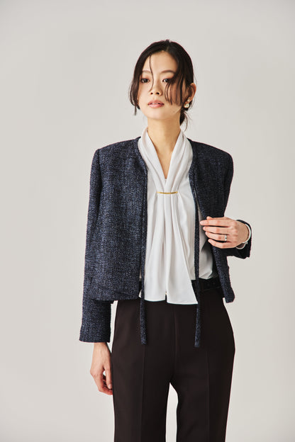 ソフトツイードジャケット（NAVY）