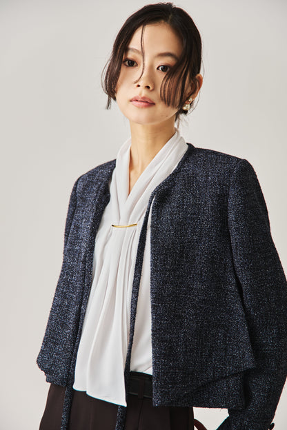 ソフトツイードジャケット（NAVY）