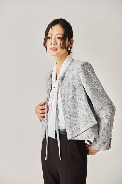 ソフトツイードジャケット（GRAY）