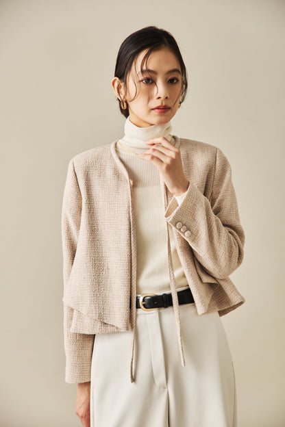 ソフトツイードジャケット（BEIGE）