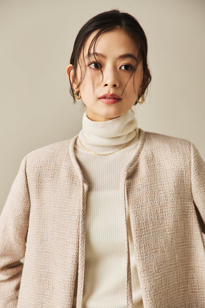 ソフトツイードジャケット（BEIGE）