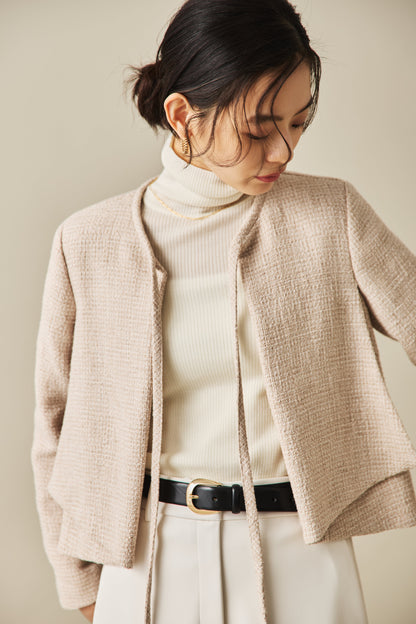 ソフトツイードジャケット（BEIGE）