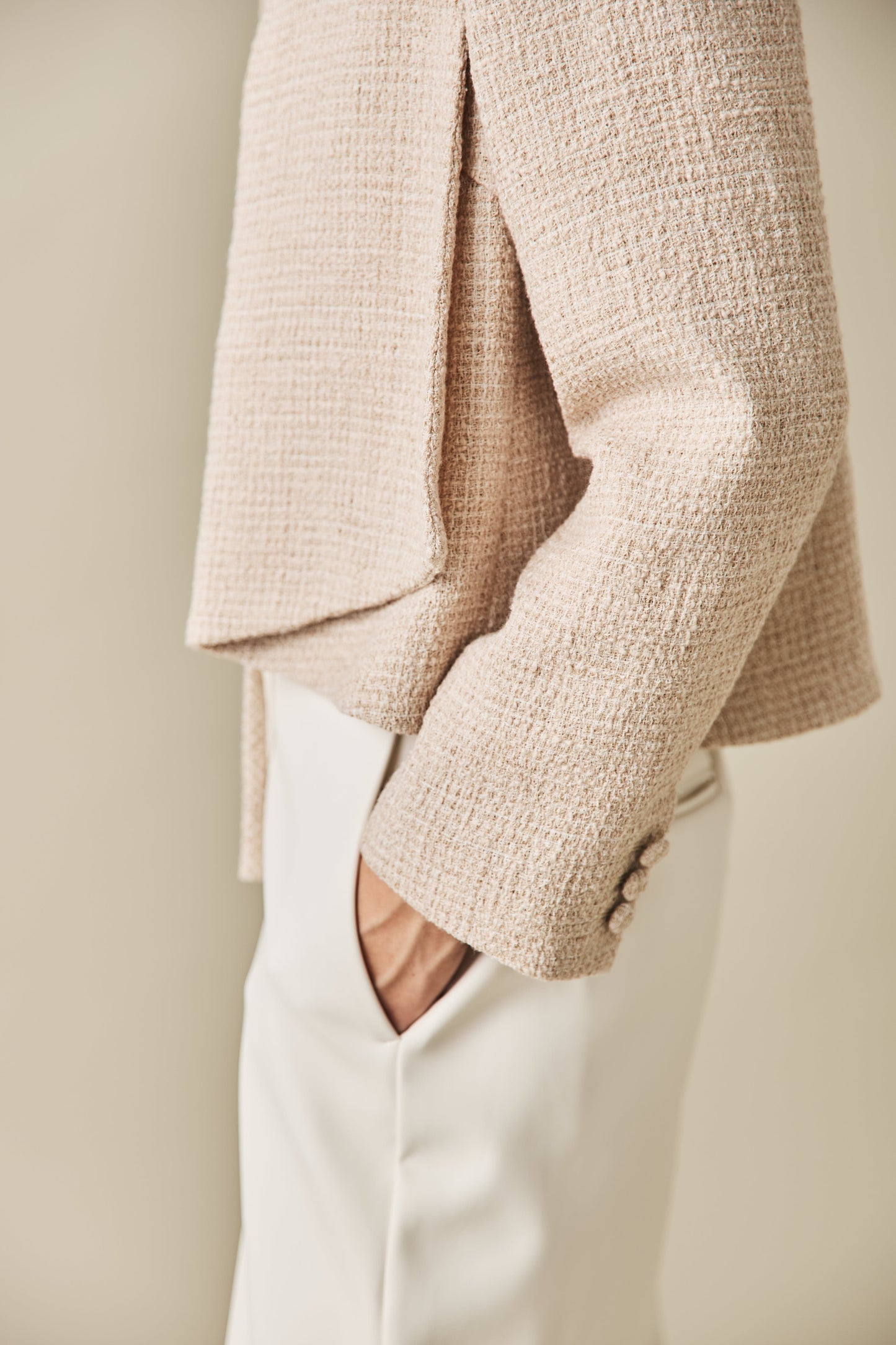 ソフトツイードジャケット（BEIGE）