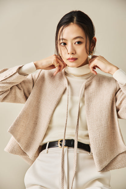 ソフトツイードジャケット（BEIGE）