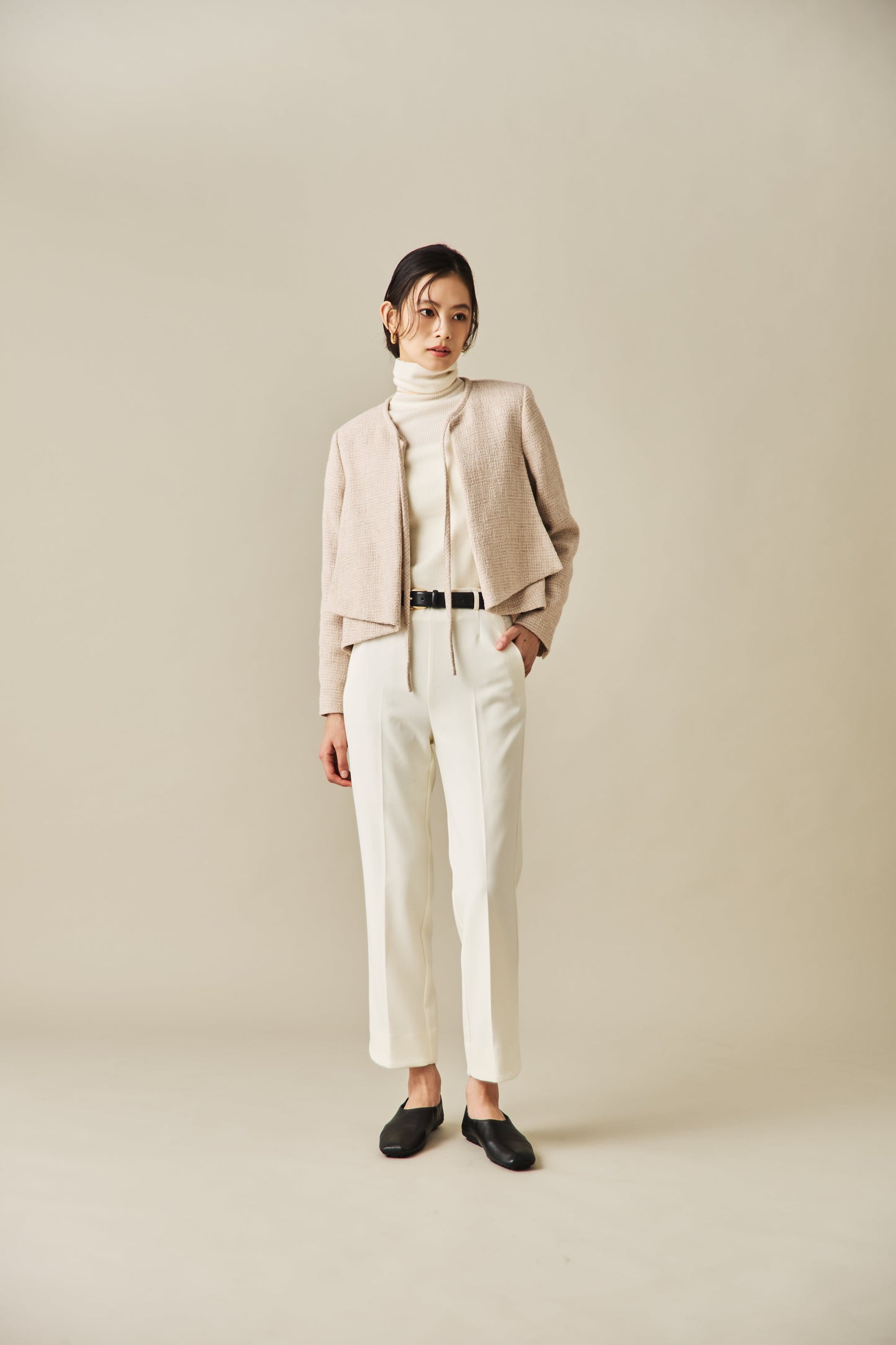 ソフトツイードジャケット（BEIGE）