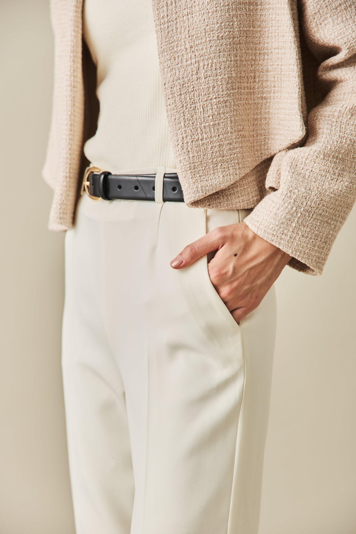 ソフトツイードジャケット（BEIGE）