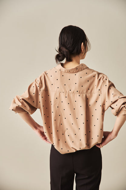 ノーリンクルドットシャツ