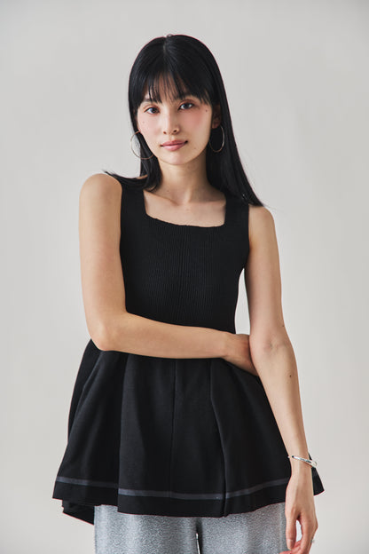 ラメラインチュニック 　