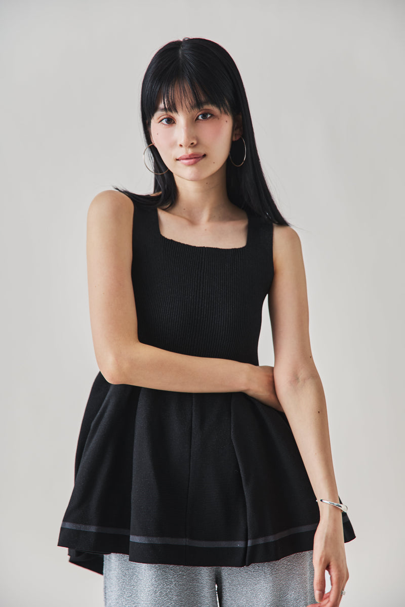 ラメラインチュニック 　