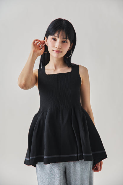 ラメラインチュニック 　