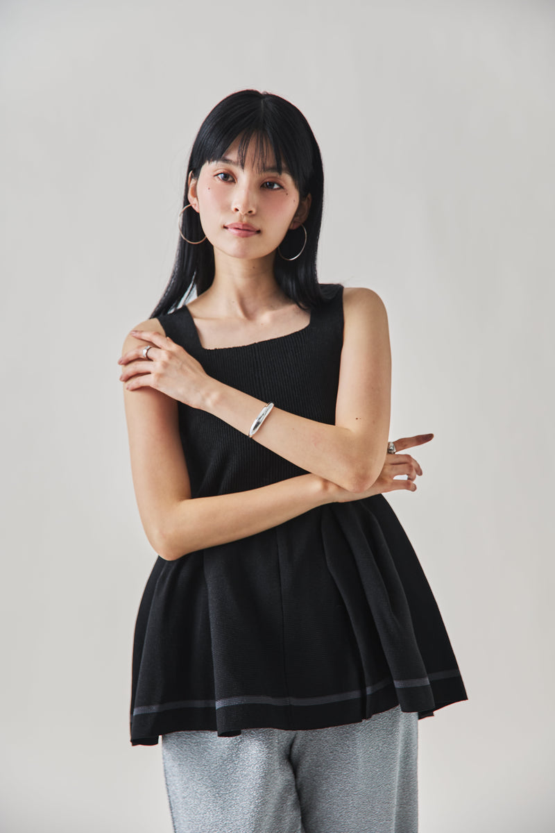 ラメラインチュニック 　