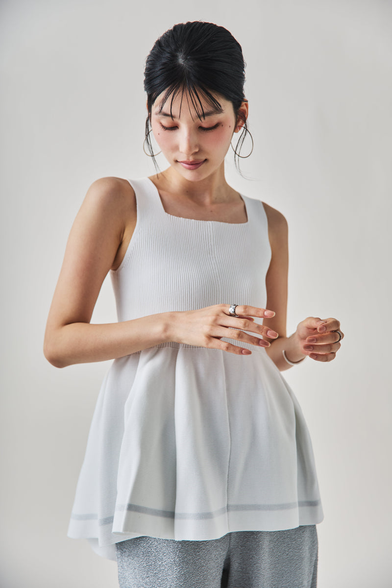 ラメラインチュニック 　