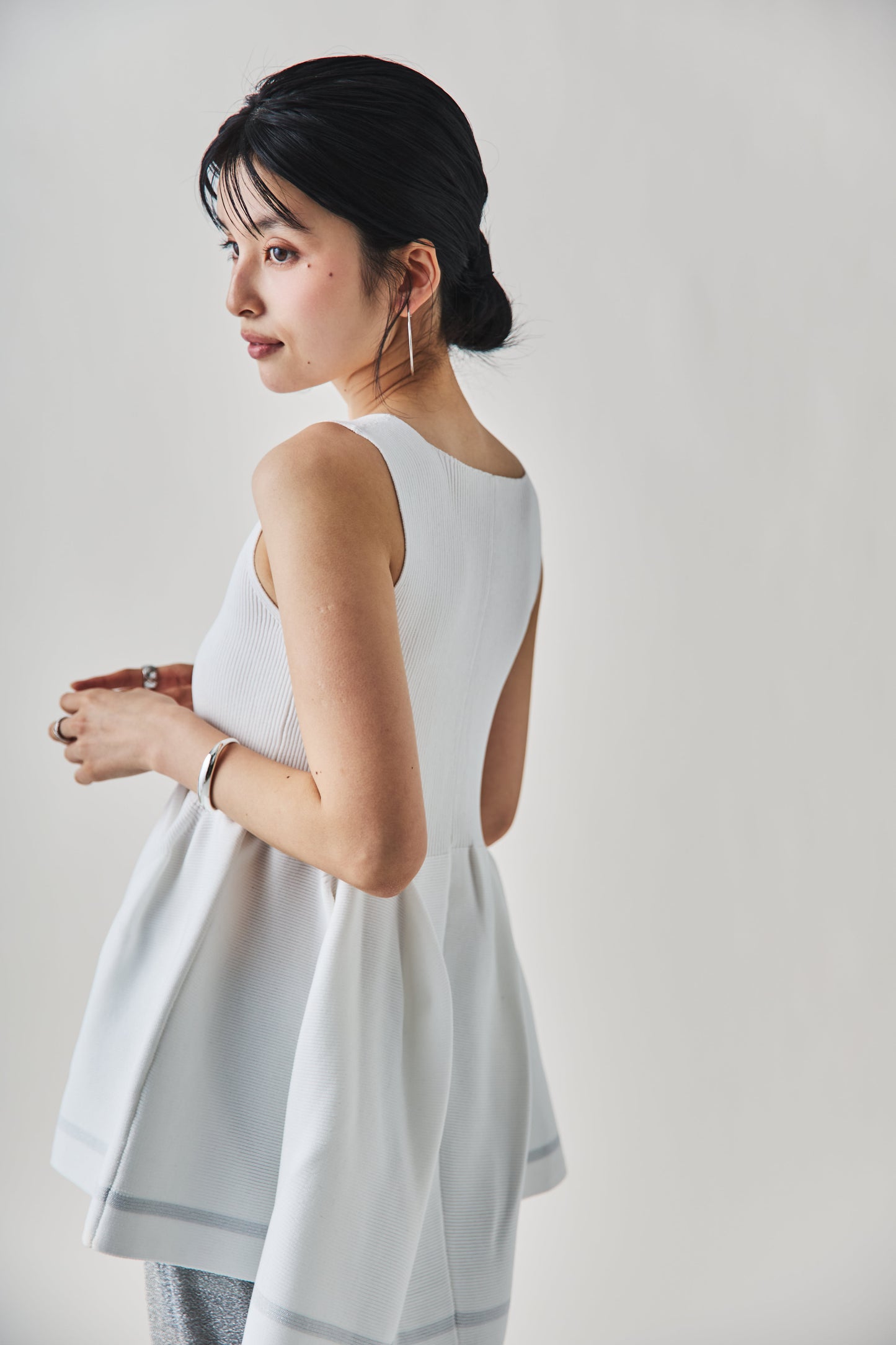 ラメラインチュニック 　