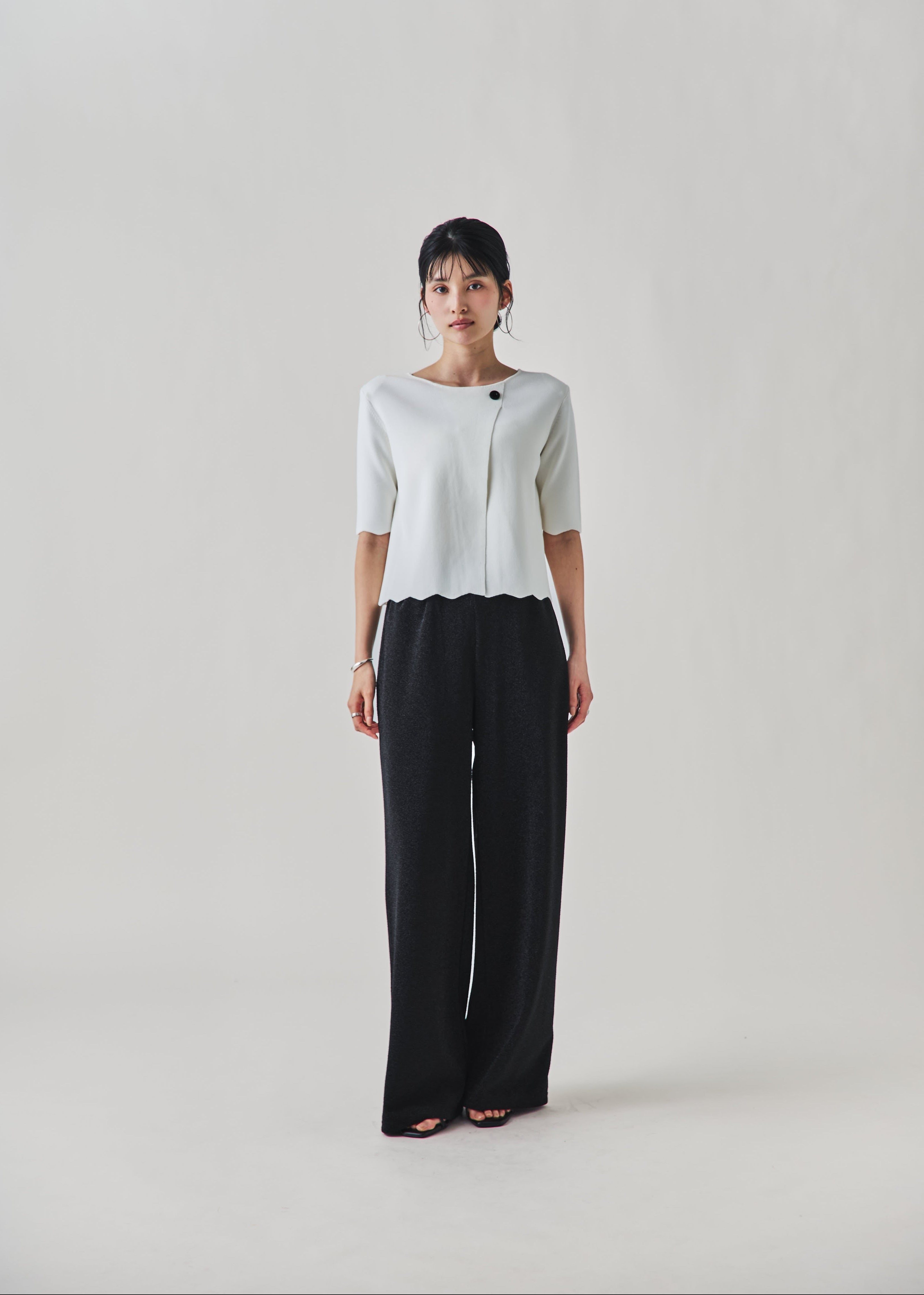新品 CONNSE ラメパンツ ワイドパンツ コンセ　XS ラメパンツ – CONNSE