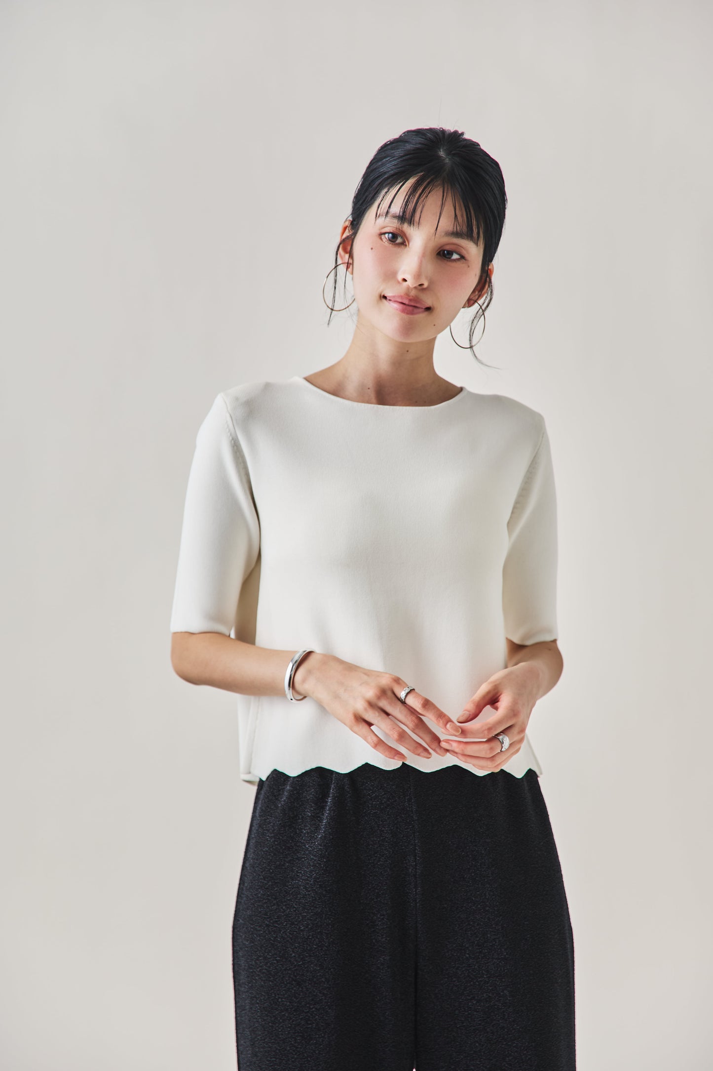ウェーブ2wayトップス