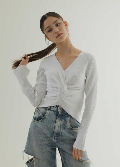 フロントツイストリブニット【26AW POP UP】