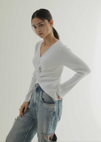 フロントツイストリブニット【26AW POP UP】