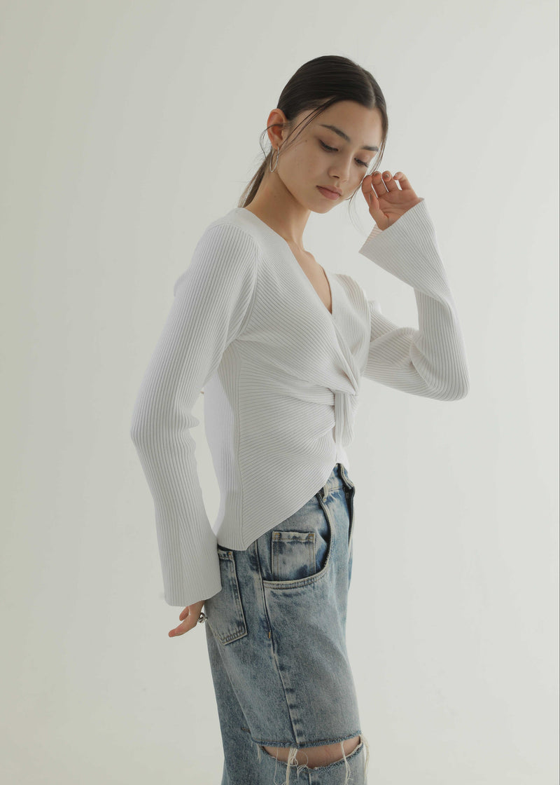 フロントツイストリブニット【26AW POP UP】