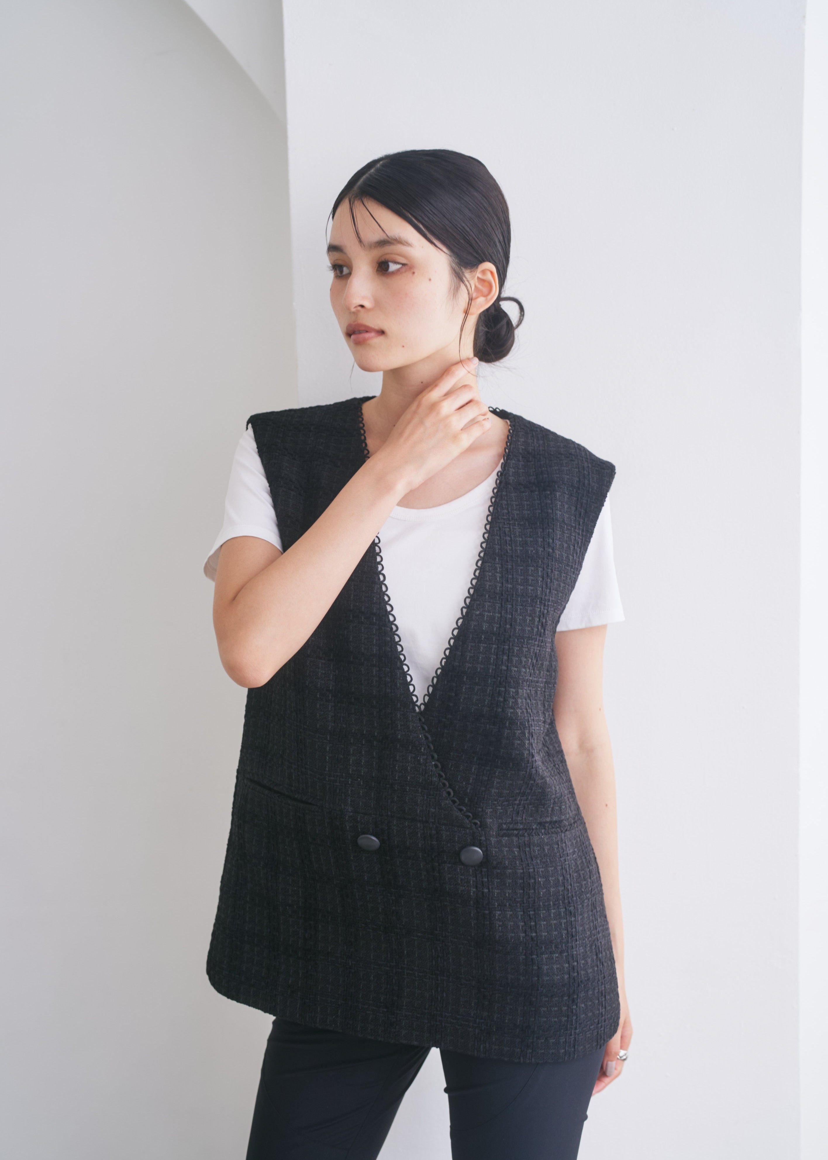 黒ツイードベスト　Sサイズ ツイードベスト – CONNSE