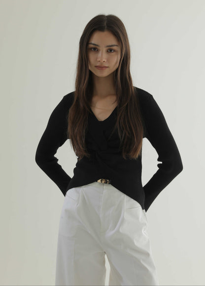 フロントツイストリブニット【26AW POP UP】